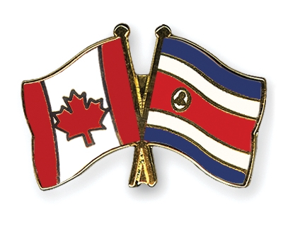 Fahnen Pins Kanada Costa-Rica