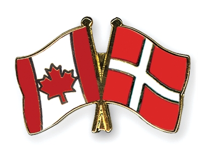 Fahnen Pins Kanada Dnemark
