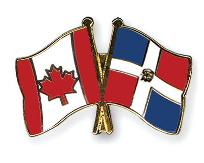 Fahnen Pins Kanada Dominikanische-Republik
