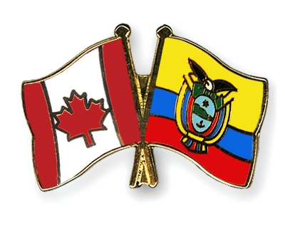 Fahnen Pins Kanada Ecuador