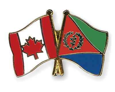Fahnen Pins Kanada Eritrea