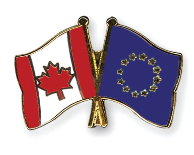 Fahnen Pins Kanada Europa