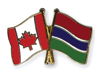 Fahnen Pins Kanada Gambia