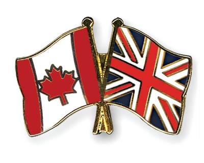 Fahnen Pins Kanada Grossbritannien
