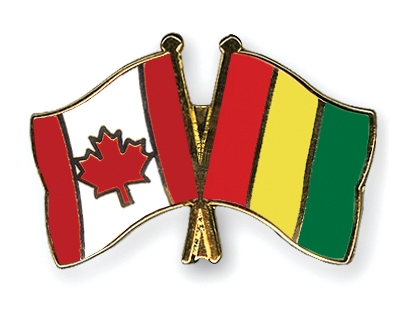 Fahnen Pins Kanada Guinea