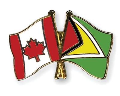 Fahnen Pins Kanada Guyana