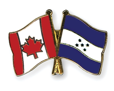 Fahnen Pins Kanada Honduras
