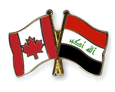 Fahnen Pins Kanada Irak