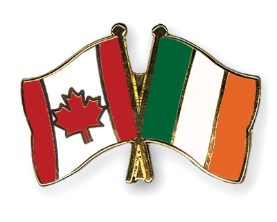 Fahnen Pins Kanada Irland