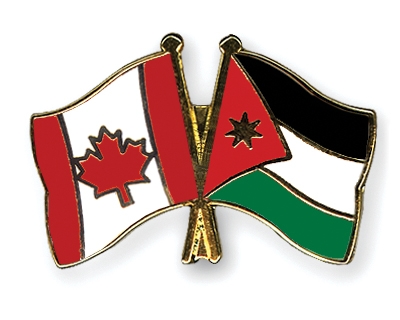 Fahnen Pins Kanada Jordanien