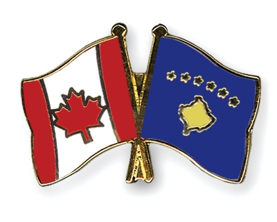 Fahnen Pins Kanada Kosovo