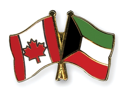 Fahnen Pins Kanada Kuwait