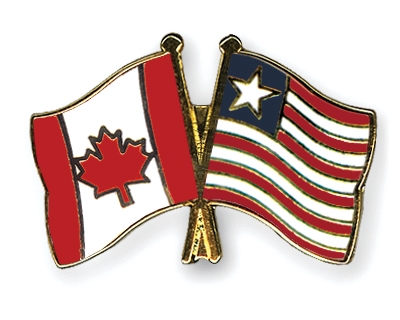 Fahnen Pins Kanada Liberia