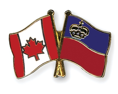 Fahnen Pins Kanada Liechtenstein