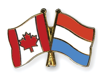 Fahnen Pins Kanada Luxemburg