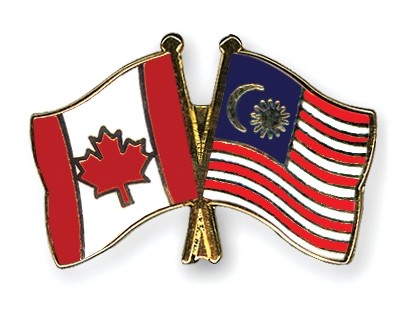 Fahnen Pins Kanada Malaysia