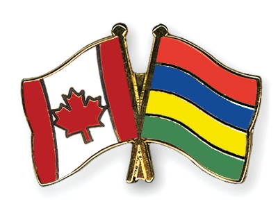 Fahnen Pins Kanada Mauritius