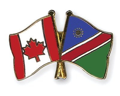 Fahnen Pins Kanada Namibia