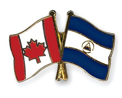 Fahnen Pins Kanada Nicaragua