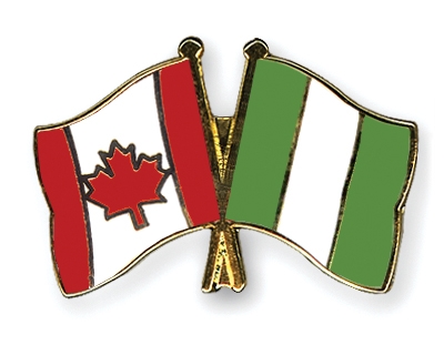 Fahnen Pins Kanada Nigeria