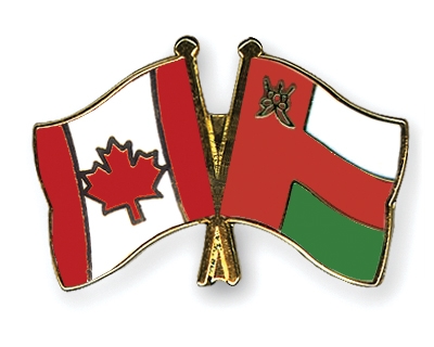 Fahnen Pins Kanada Oman