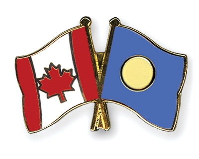 Fahnen Pins Kanada Palau