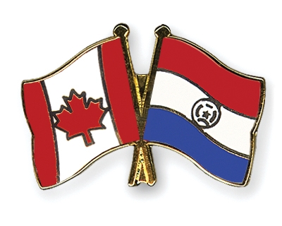Fahnen Pins Kanada Paraguay