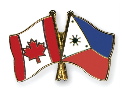 Fahnen Pins Kanada Philippinen