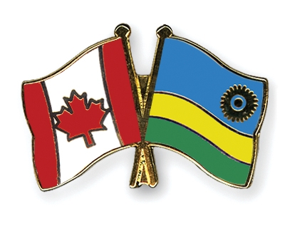 Fahnen Pins Kanada Ruanda