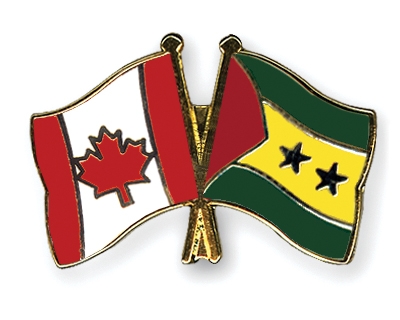 Fahnen Pins Kanada Sao-Tome-und-Principe