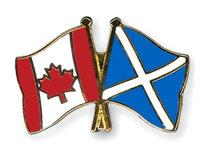 Fahnen Pins Kanada Schottland