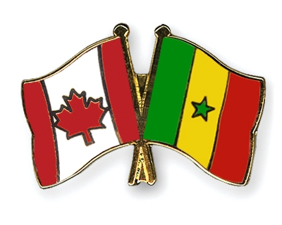Fahnen Pins Kanada Senegal