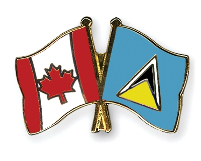 Fahnen Pins Kanada St-Lucia