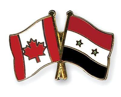 Fahnen Pins Kanada Syrien