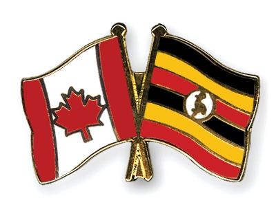 Fahnen Pins Kanada Uganda