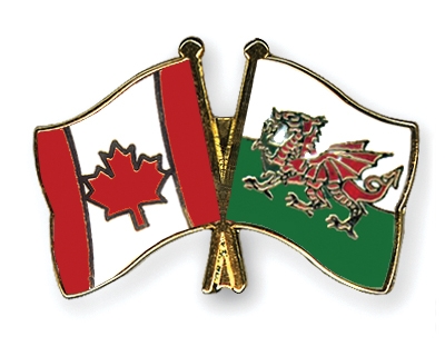 Fahnen Pins Kanada Wales