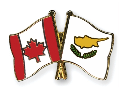 Fahnen Pins Kanada Zypern