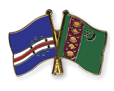 Fahnen Pins Kap-Verde Turkmenistan