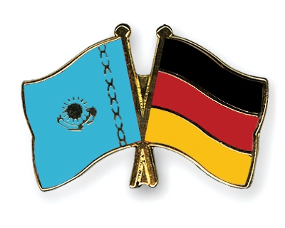 Flaggen- und Fahnen-Pins Kasachstan-Deutschland