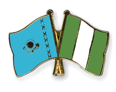 Fahnen Pins Kasachstan Nigeria