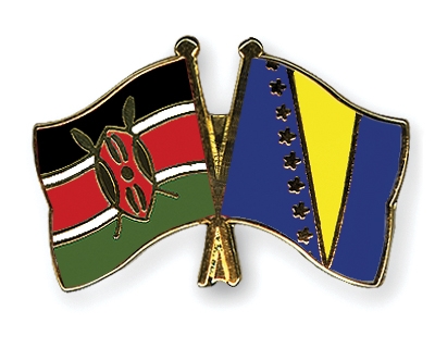Fahnen Pins Kenia Bosnien-und-Herzegowina