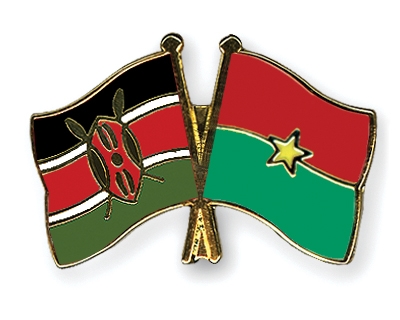 Fahnen Pins Kenia Burkina-Faso