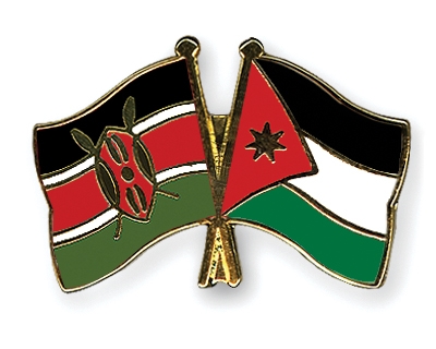 Fahnen Pins Kenia Jordanien