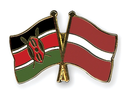 Fahnen Pins Kenia Lettland