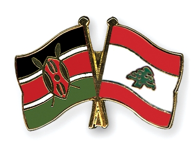 Fahnen Pins Kenia Libanon