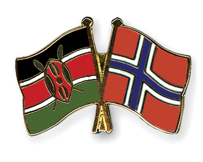 Fahnen Pins Kenia Norwegen