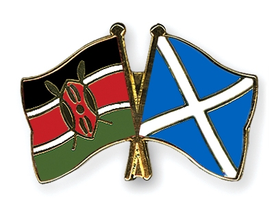 Fahnen Pins Kenia Schottland