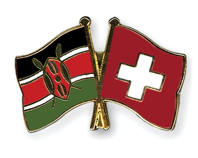 Fahnen Pins Kenia Schweiz