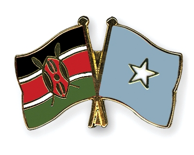 Fahnen Pins Kenia Somalia