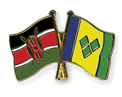 Fahnen Pins Kenia St-Vincent-und-die-Grenadinen
